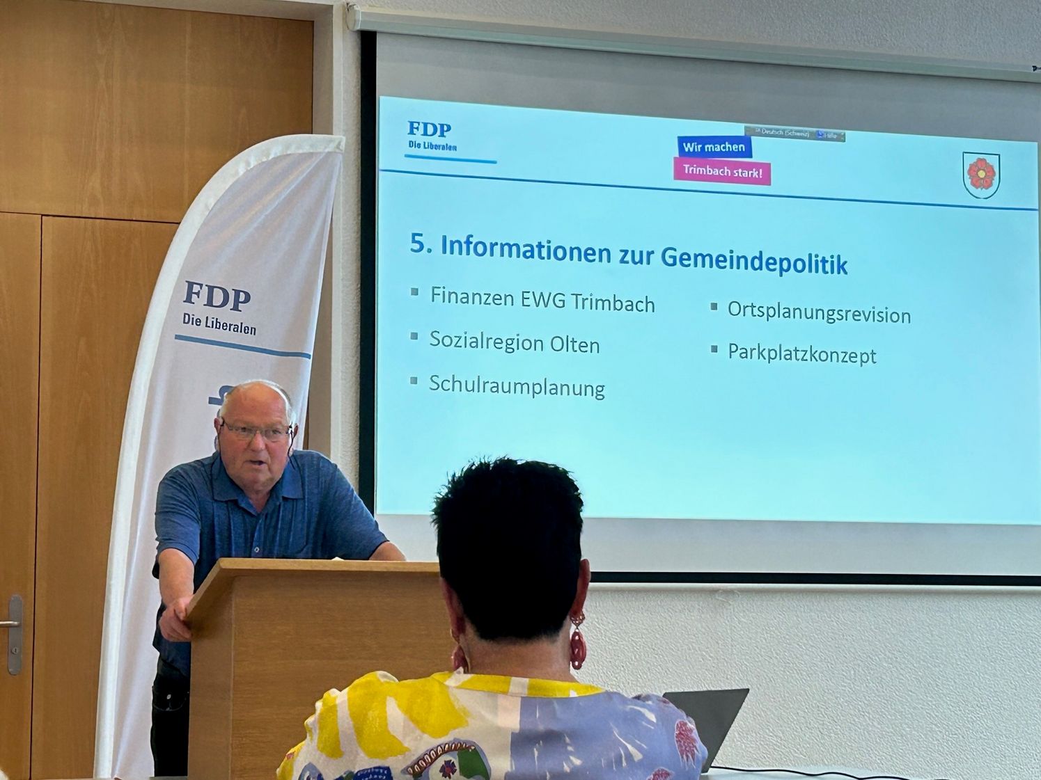 Hans Marti - Parteipräsident FDP Ortspartei